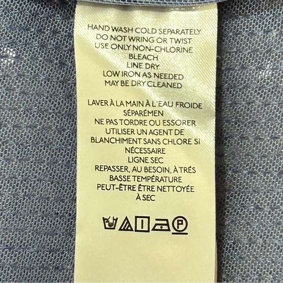 Anthropology Pilcro Shimmering Blue Buttondown Tunic Style Sequin Shirt Size XSP - Picture 3 of 15